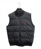 FRED PERRYフレッドペリー）の古着「FRED PERRY　	ブラック　ダウンベスト」｜ブラック