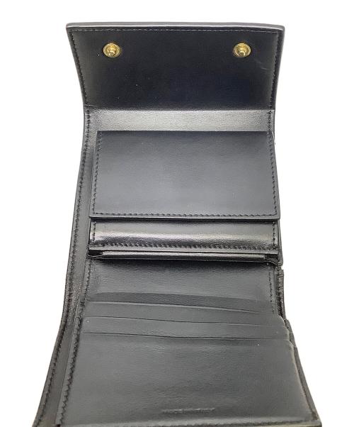 CELINE（セリーヌ）CELINE (セリーヌ) CELINE　トリフォールドウォレット　コンパクトウォレット ブラックの古着・服飾アイテム