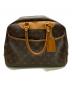LOUIS VUITTON（ルイ ヴィトン）の古着「LOUIS VUITTON　モノグラム　ドーヴィル(ボーリングヴァニティ)　ハンドバッグ」｜ブラウン