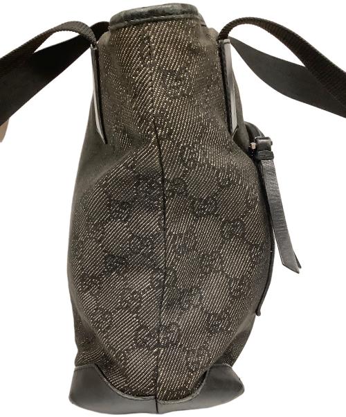 GUCCI（グッチ）GUCCI (グッチ) GUCCI　ブラック×ベージュ　ハンドバッグ ブラック×ベージュの古着・服飾アイテム