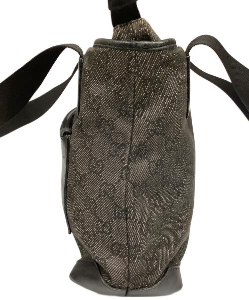 GUCCI（グッチ）GUCCI (グッチ) GUCCI　ブラック×ベージュ　ハンドバッグ ブラック×ベージュの古着・服飾アイテム