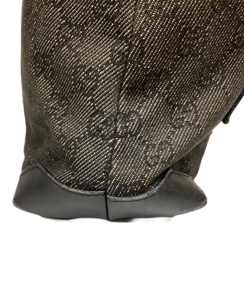 GUCCI（グッチ）GUCCI (グッチ) GUCCI　ブラック×ベージュ　ハンドバッグ ブラック×ベージュの古着・服飾アイテム