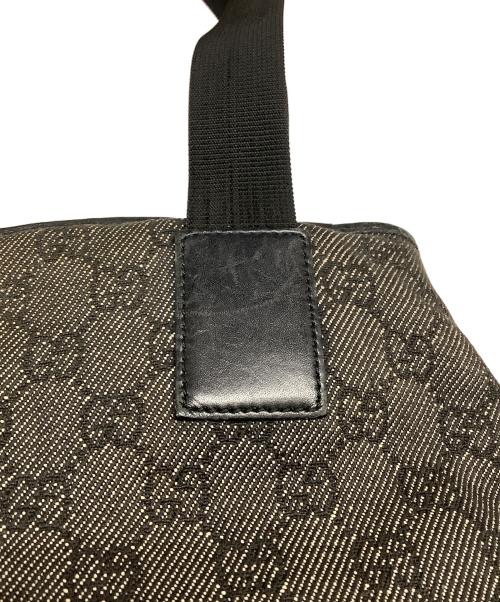 GUCCI（グッチ）GUCCI (グッチ) GUCCI　ブラック×ベージュ　ハンドバッグ ブラック×ベージュの古着・服飾アイテム