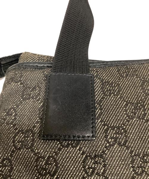 GUCCI（グッチ）GUCCI (グッチ) GUCCI　ブラック×ベージュ　ハンドバッグ ブラック×ベージュの古着・服飾アイテム