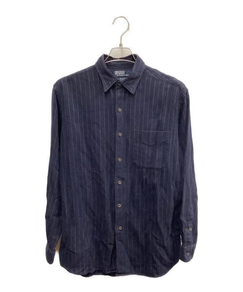 POLO RALPH LAUREN（ポロ・ラルフローレン）POLO RALPH LAUREN (ポロ・ラルフローレン) POLO RALPH LAUREN　ネイビー　長袖シャツ ネイビー サイズ:SIZE Mの古着・服飾アイテム