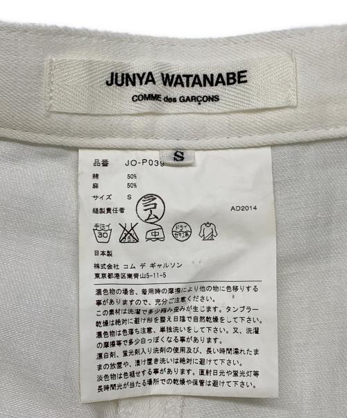 JUNYA WATANABE COMME des GARCONS（(ジュンヤワタナベ コムデギャルソン）JUNYA WATANABE COMME des GARCONS ((ジュンヤワタナベ コムデギャルソン) JUNYA WATANABE COMME des GARCONS　ハーフパンツ ホワイト サイズ:SIZE Sの古着・服飾アイテム