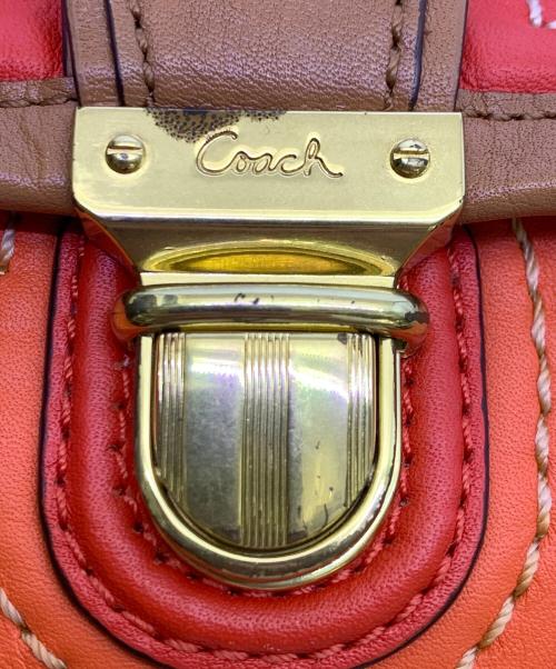 COACH（コーチ）COACH (コーチ) COACH　オレンジ　2WAYバッグ オレンジの古着・服飾アイテム