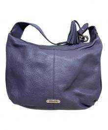 COACH（コーチ）の古着「COACH　ネイビー　ワンショルダーバッグ」｜ネイビー