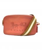 COACHコーチ）の古着「ホースアンドキャリッジ　ショルダーバッグ」｜ピンク