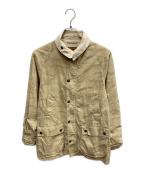 Barbourバブアー）の古着「Barbour ベージュ カモフラージュ柄 フビデイル ーデッドジャケット」｜ベージュ