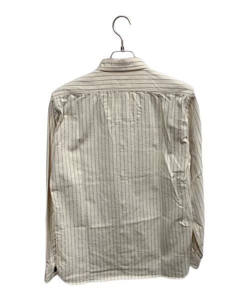SUGAR CANE（シュガーケーン）SUGAR CANE (シュガーケーン) SUGAR CANE　アイボリー　FICTION ROMANCE 8.5oz. WHITE WABASH STRIPE WORK SHIRT　長袖シャツ アイボリー サイズ:SIZE Mの古着・服飾アイテム