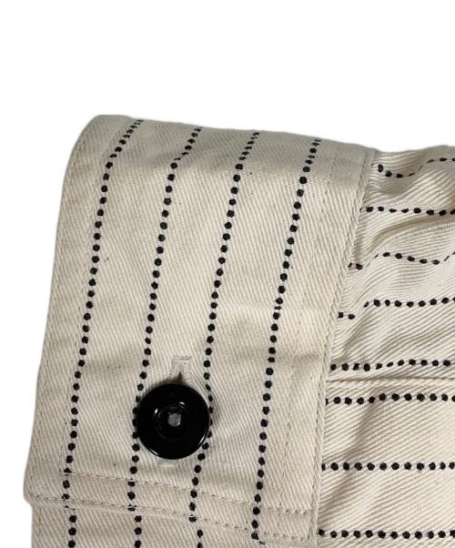 SUGAR CANE（シュガーケーン）SUGAR CANE (シュガーケーン) SUGAR CANE　アイボリー　FICTION ROMANCE 8.5oz. WHITE WABASH STRIPE WORK SHIRT　長袖シャツ アイボリー サイズ:SIZE Mの古着・服飾アイテム