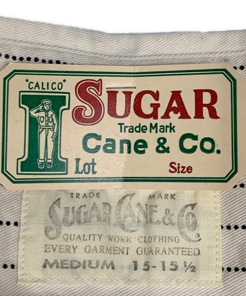 SUGAR CANE（シュガーケーン）SUGAR CANE (シュガーケーン) SUGAR CANE　アイボリー　FICTION ROMANCE 8.5oz. WHITE WABASH STRIPE WORK SHIRT　長袖シャツ アイボリー サイズ:SIZE Mの古着・服飾アイテム