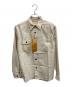 SUGAR CANE（シュガーケーン）の古着「SUGAR CANE　アイボリー　FICTION ROMANCE 8.5oz. WHITE WABASH STRIPE WORK SHIRT　長袖シャツ」｜アイボリー