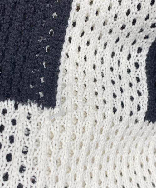 askyurself（アスクユアセルフ）askyurself (アスクユアセルフ) ASKYURSELF　ブラック　KNIT MESH LS JERSEY　厚手ニット ブラック サイズ:SIZE Mの古着・服飾アイテム