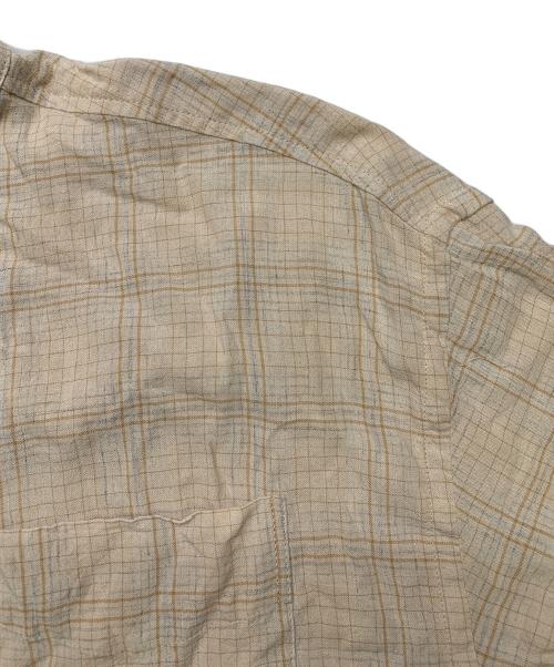 HOPE（ホープ）HOPE (ホープ) HOPE　ベージュ　ROOM SHIRT AIRY VANILLA CHECK　長袖シャツ ベージュ サイズ:SIZE 40の古着・服飾アイテム