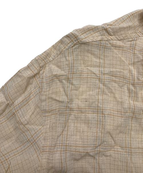 HOPE（ホープ）HOPE (ホープ) HOPE　ベージュ　ROOM SHIRT AIRY VANILLA CHECK　長袖シャツ ベージュ サイズ:SIZE 40の古着・服飾アイテム