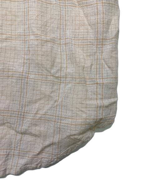 HOPE（ホープ）HOPE (ホープ) HOPE　ベージュ　ROOM SHIRT AIRY VANILLA CHECK　長袖シャツ ベージュ サイズ:SIZE 40の古着・服飾アイテム