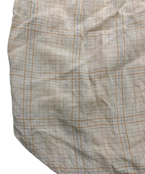 HOPE（ホープ）HOPE (ホープ) HOPE　ベージュ　ROOM SHIRT AIRY VANILLA CHECK　長袖シャツ ベージュ サイズ:SIZE 40の古着・服飾アイテム