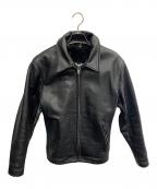 Schottショット）の古着「Schott　ブラック　レザーライダースジャケット」｜ブラック