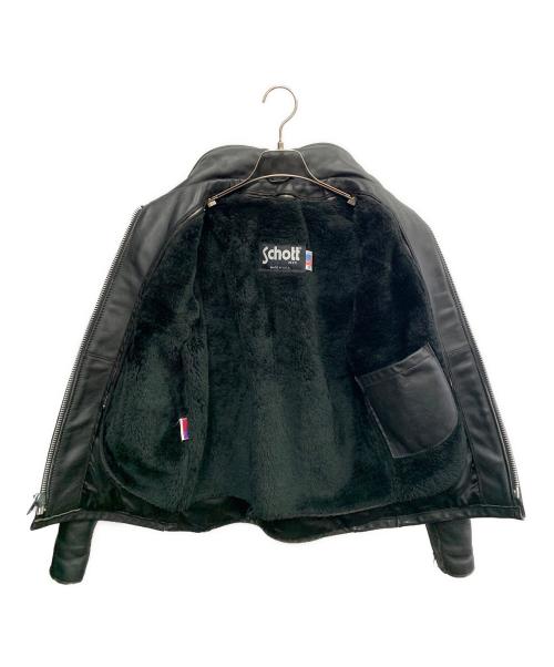 Schott（ショット）Schott (ショット) Schott　ブラック　レザーライダースジャケット ブラック サイズ:SIZE 38の古着・服飾アイテム