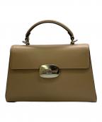 COACHコーチ）の古着「COACH ベージュ ショルダーバッグ」｜ベージュ