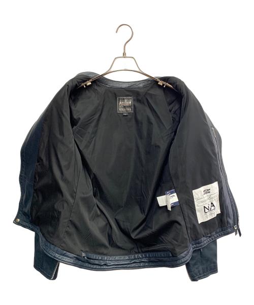 KADOYA（カドヤ）KADOYA (カドヤ) KADOYA　ネイビーブルー　ライダースジャケット ネイビーブルー サイズ:Lの古着・服飾アイテム