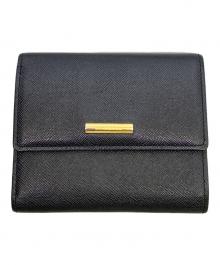 BURBERRY（バーバリー）の古着「BURBERRY　ブラック　3つ折り財布」｜ブラック