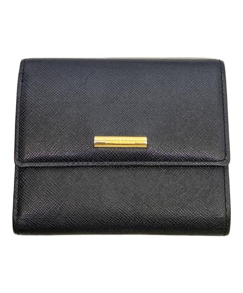 BURBERRY（バーバリー）BURBERRY (バーバリー) BURBERRY　ブラック　3つ折り財布 ブラックの古着・服飾アイテム