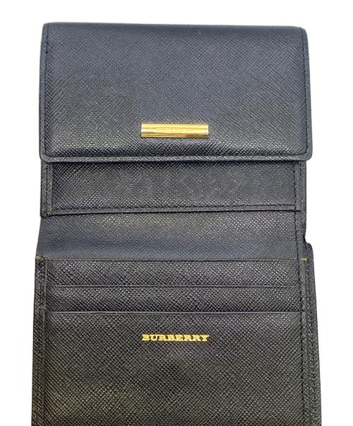BURBERRY（バーバリー）BURBERRY (バーバリー) BURBERRY　ブラック　3つ折り財布 ブラックの古着・服飾アイテム