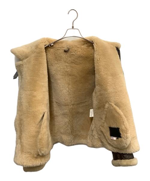 NO BRAND（ノーブランド）NO BRAND (ノーブランド) ムートンジャケット　ブラウン　Type B-3 ブラウン サイズ:SIZE Lの古着・服飾アイテム