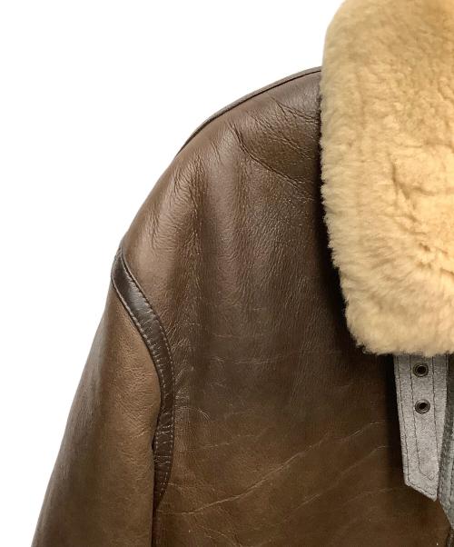 NO BRAND（ノーブランド）NO BRAND (ノーブランド) ムートンジャケット　ブラウン　Type B-3 ブラウン サイズ:SIZE Lの古着・服飾アイテム