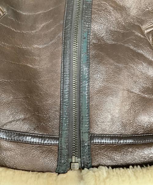 NO BRAND（ノーブランド）NO BRAND (ノーブランド) ムートンジャケット　ブラウン　Type B-3 ブラウン サイズ:SIZE Lの古着・服飾アイテム