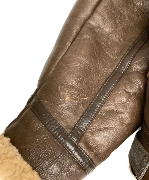 NO BRAND（ノーブランド）NO BRAND (ノーブランド) ムートンジャケット　ブラウン　Type B-3 ブラウン サイズ:SIZE Lの古着・服飾アイテム