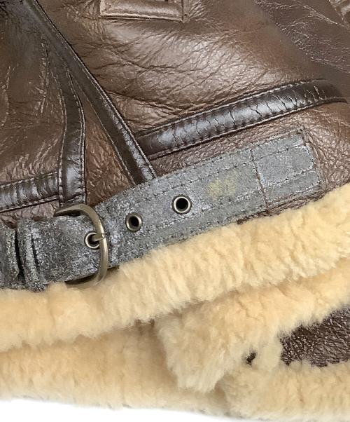 NO BRAND（ノーブランド）NO BRAND (ノーブランド) ムートンジャケット　ブラウン　Type B-3 ブラウン サイズ:SIZE Lの古着・服飾アイテム