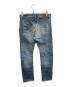 Hysteric Glamour (ヒステリックグラマー) Hysteric Glamour　日本製 ボタンフライ　プリントスタッズデニムパンツ サイズ:SIZE 71cm (W28)：10000円