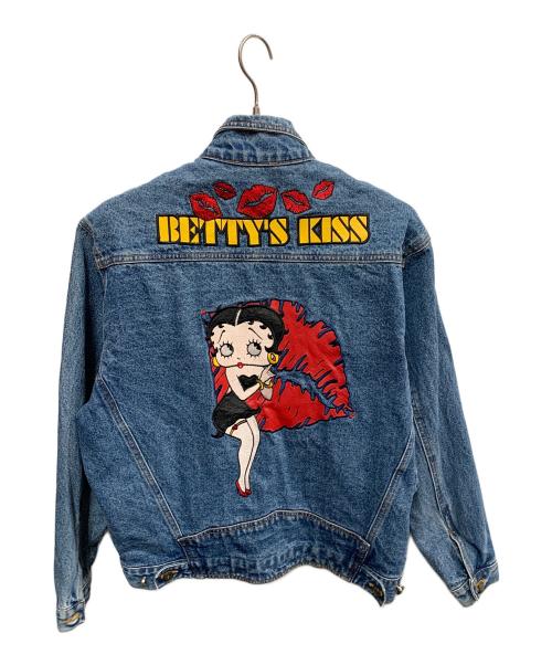 EXCELLED（エクセル）EXCELLED (エクセル) EXCELLED　BETTYS KISS　韓国製　デニムジャケット サイズ:SIZE Mの古着・服飾アイテム
