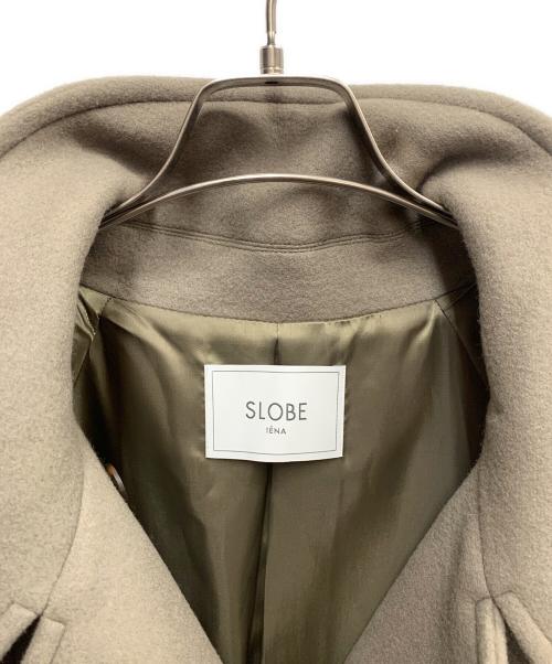 SLOBE IENA（スローブ イエナ）SLOBE IENA (スローブ イエナ) SLOBE IENA　	オリーブ　パイルメルトンスタンドコクーンコート 24年　メルトンコート オリーブ サイズ:SIZE 38 未使用品の古着・服飾アイテム