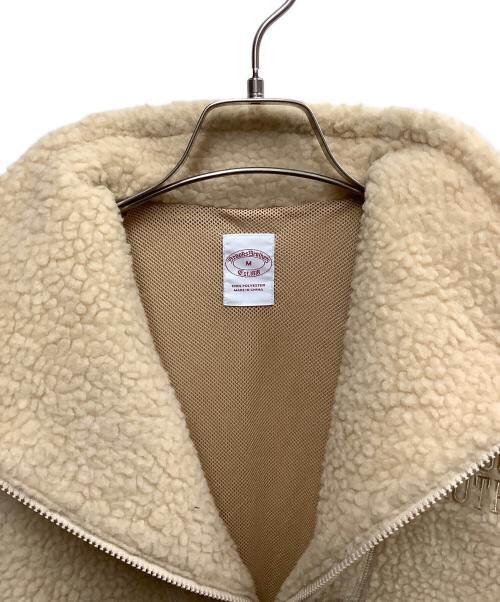 BROOKS BROTHERS（ブルックスブラザーズ）BROOKS BROTHERS (ブルックスブラザーズ) BROOKS BROTHERS　アイボリー　	フリース ハーフジップ モックネックプルオーバー アイボリー サイズ:SIZE Mの古着・服飾アイテム