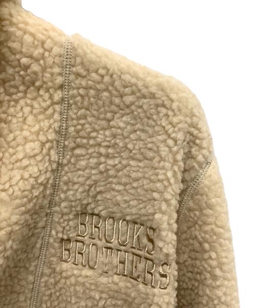BROOKS BROTHERS（ブルックスブラザーズ）BROOKS BROTHERS (ブルックスブラザーズ) BROOKS BROTHERS　アイボリー　	フリース ハーフジップ モックネックプルオーバー アイボリー サイズ:SIZE Mの古着・服飾アイテム