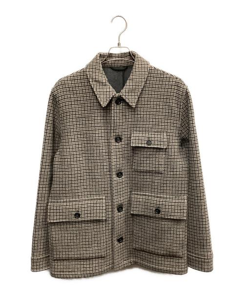 BROOKS BROTHERS（ブルックスブラザーズ）BROOKS BROTHERS (ブルックスブラザーズ) BROOKS BROTHERS　ベージュ　カウチンジップアップニット ベージュ サイズ:SIZE Sの古着・服飾アイテム