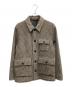 BROOKS BROTHERS（ブルックスブラザーズ）の古着「BROOKS BROTHERS　ベージュ　カウチンジップアップニット」｜ベージュ