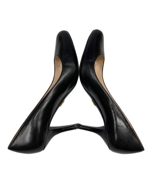 PRADA（プラダ）PRADA (プラダ) ヒールパンプス ブラック サイズ:SIZE 23.5cmの古着・服飾アイテム