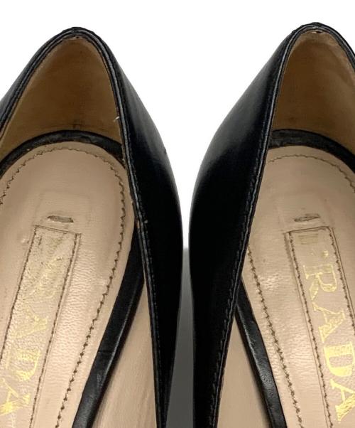 PRADA（プラダ）PRADA (プラダ) ヒールパンプス ブラック サイズ:SIZE 23.5cmの古着・服飾アイテム
