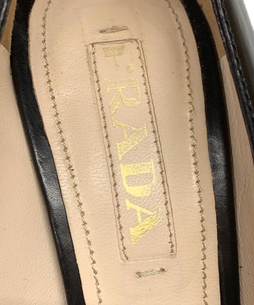PRADA（プラダ）PRADA (プラダ) ヒールパンプス ブラック サイズ:SIZE 23.5cmの古着・服飾アイテム