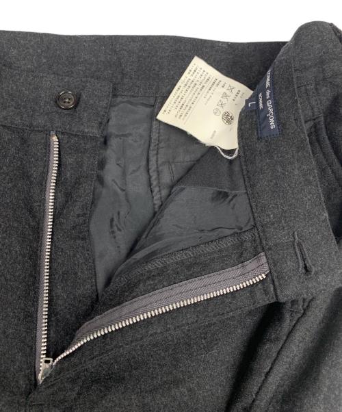 COMME des GARCONS HOMME（コムデギャルソン オム）COMME des GARCONS HOMME (コムデギャルソン オム) 	COMME des GARCONS HOMME　ウールパンツ ブラック サイズ:Lの古着・服飾アイテム
