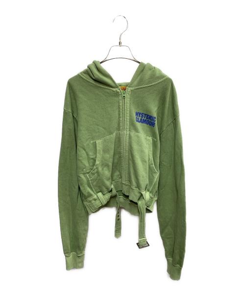 Hysteric Glamour（ヒステリックグラマー）Hysteric Glamour (ヒステリックグラマー) Hysteric Glamour　ジップパーカー グリーン サイズ:Freeの古着・服飾アイテム