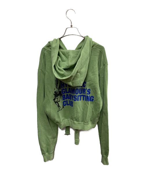 Hysteric Glamour（ヒステリックグラマー）Hysteric Glamour (ヒステリックグラマー) Hysteric Glamour　ジップパーカー グリーン サイズ:Freeの古着・服飾アイテム