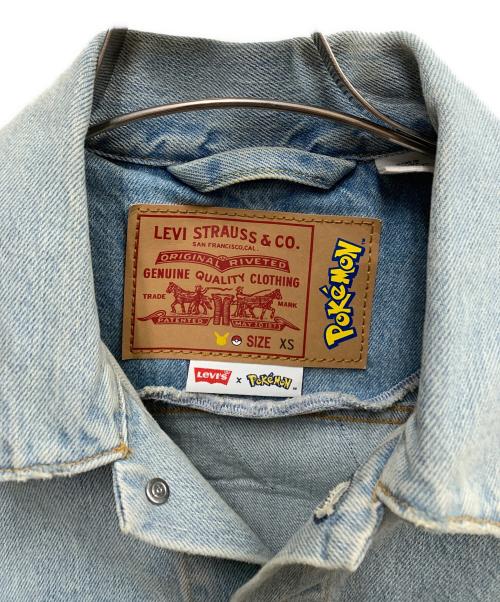 LEVI'S×PoKeMoN（リーバイス × ポケモン）LEVI'S×PoKeMoN (リーバイス × ポケモン) LEVI'S×POKEMON　スカイブルー　デニムジャケット スカイブルー サイズ:SIZE XSの古着・服飾アイテム