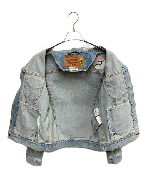 LEVI'S×PoKeMoN（リーバイス × ポケモン）LEVI'S×PoKeMoN (リーバイス × ポケモン) LEVI'S×POKEMON　スカイブルー　デニムジャケット スカイブルー サイズ:SIZE XSの古着・服飾アイテム